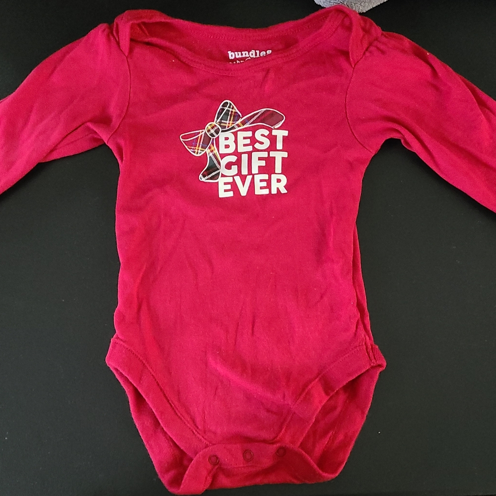 Red 'Best Gift Ever' Kids One Piece
